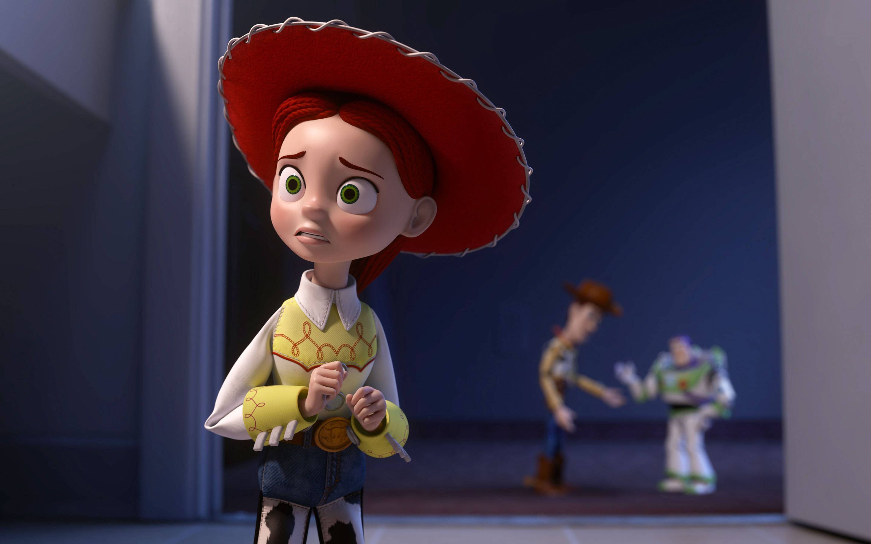 Jessie, Toy Story, red hat, 2K Desktop Wallpaper