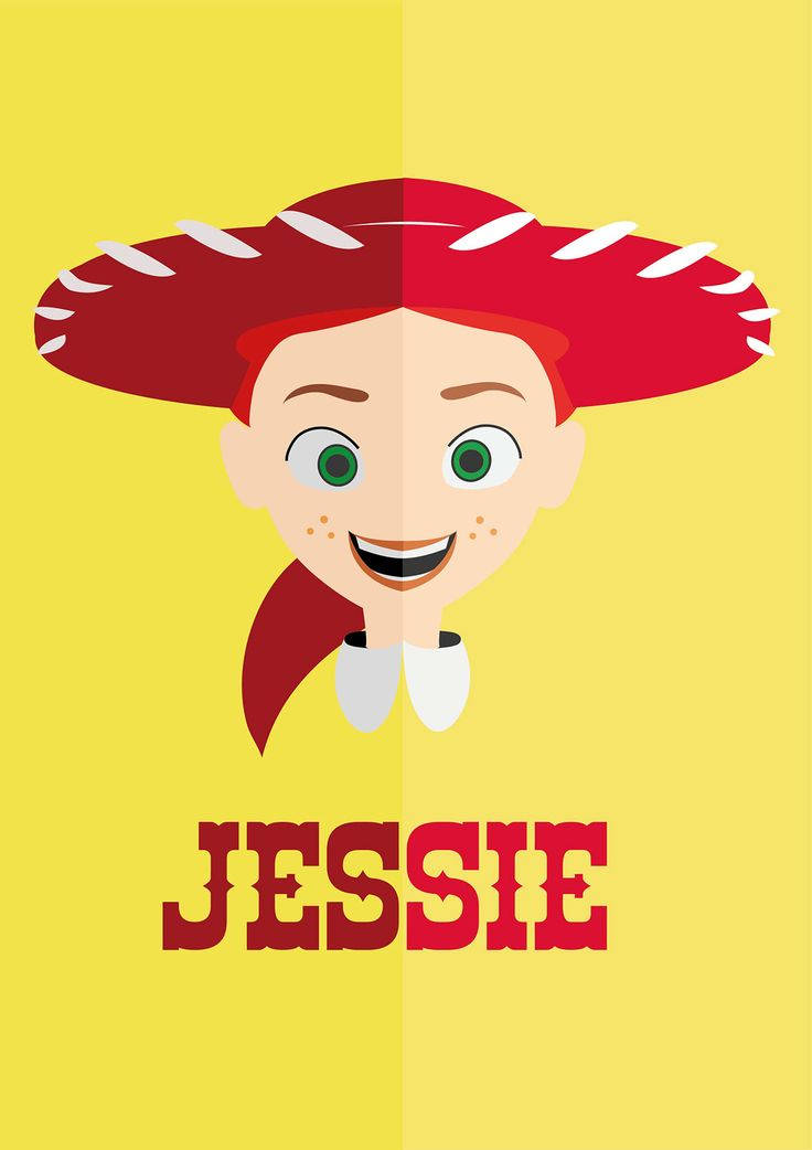 Jessie Toy Story 2, red sombrero, green eyes, SD Phone Wallpaper