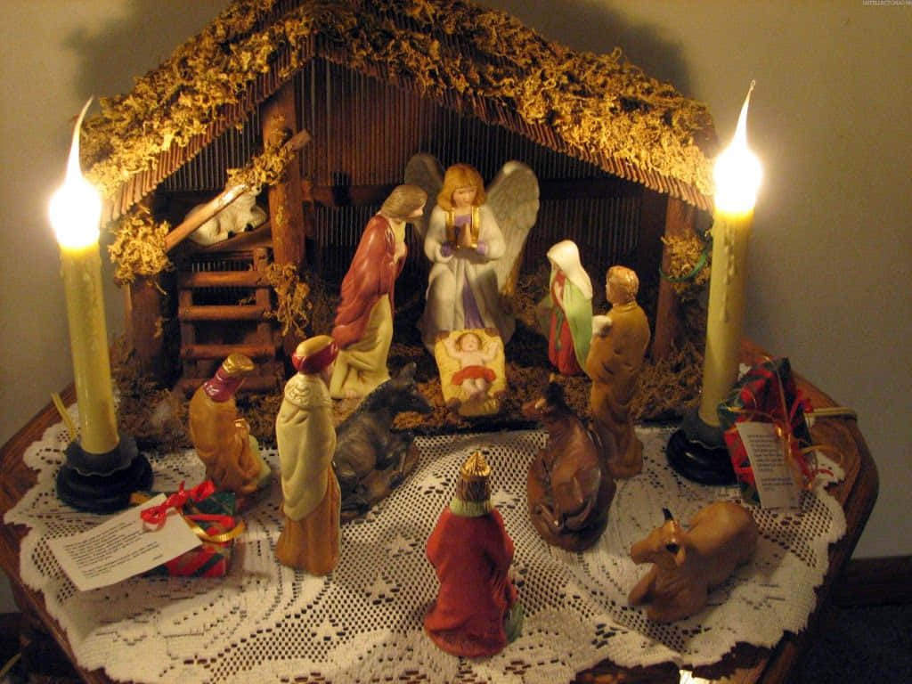 Jesus, Christmas, nativity scene, SD Desktop Wallpaper