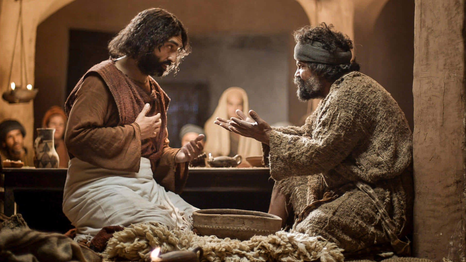 Jesus, Disciples, ancient robes, Full HD Desktop Wallpaper