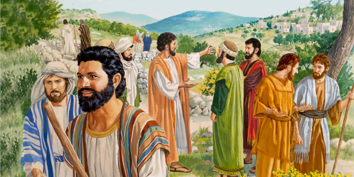 Jesus, Disciples, ancient robes, SD Desktop Wallpaper