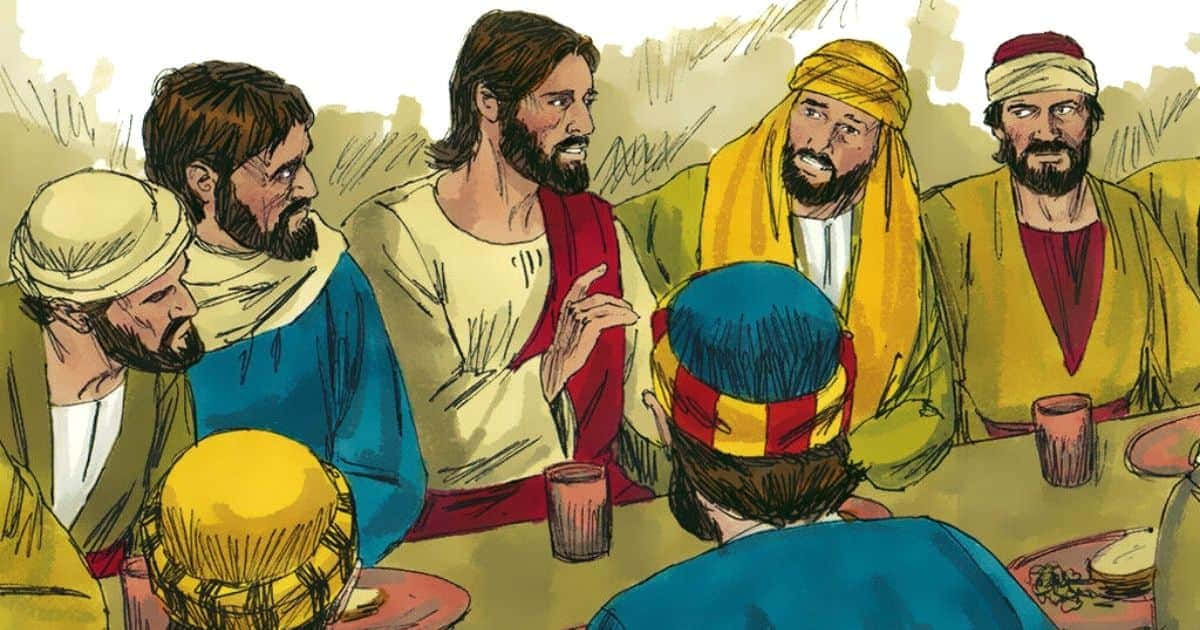 Jesus, Disciples, table, SD Desktop Wallpaper