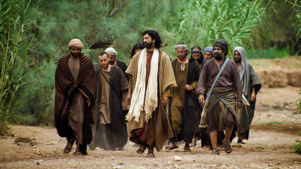Jesus, Disciples, ancient robes, SD Desktop Wallpaper