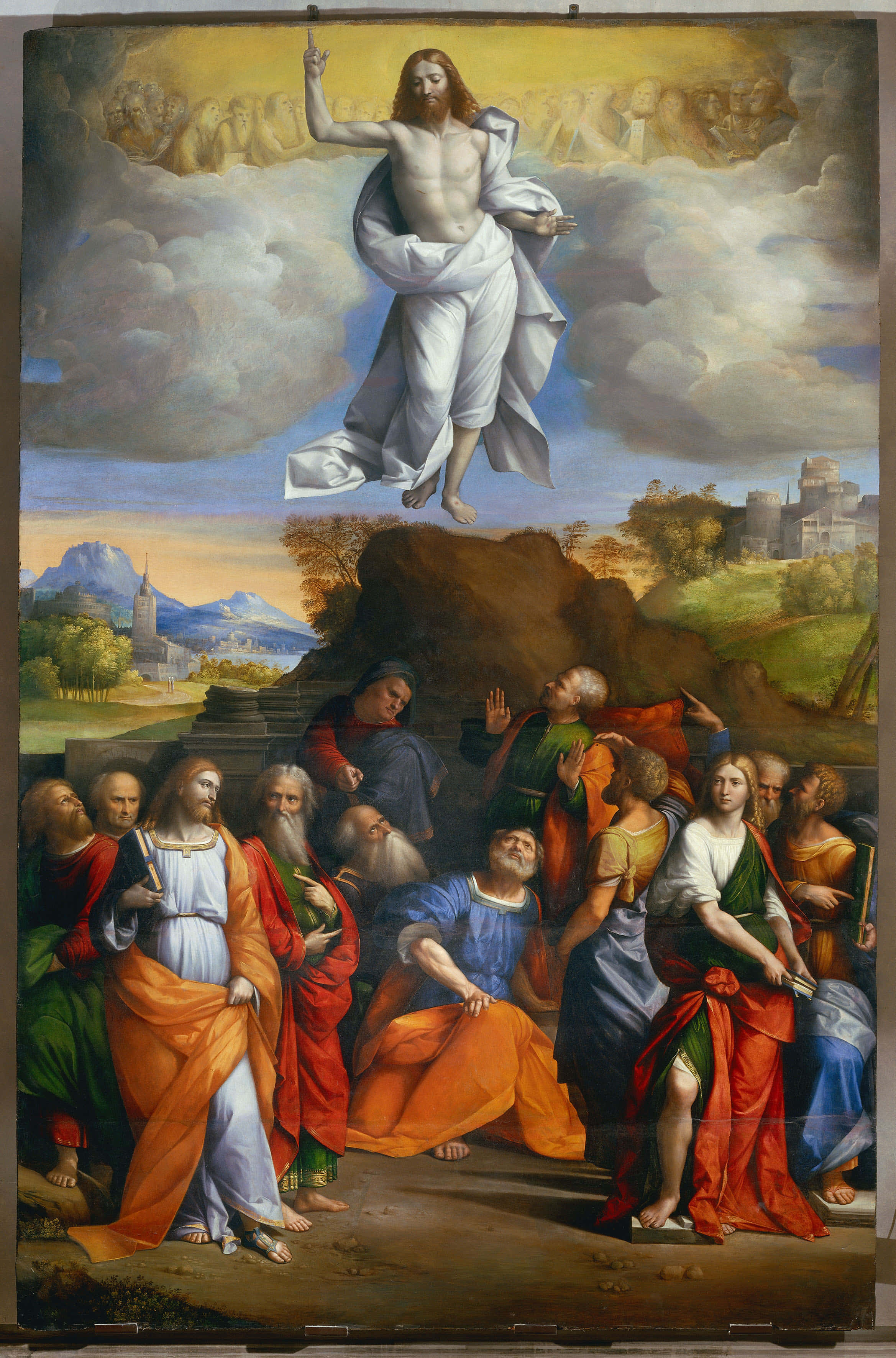 Jesus, heaven, apostles, 2K Phone Wallpaper