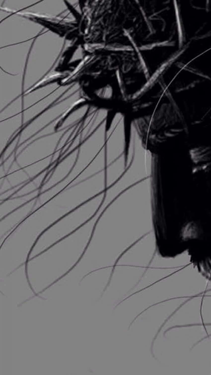 Jesus, crowned, thorned figure, HD Phone Wallpaper