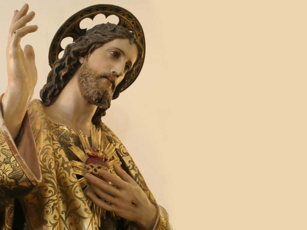 Jesus Is King, golden halo, ornate robe, SD Desktop Wallpaper