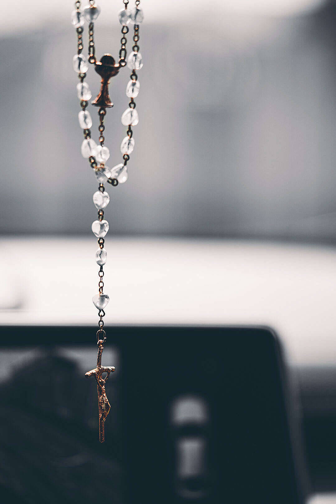 hanging rosary, Jesus on cross, crucifix, HD Phone Wallpaper