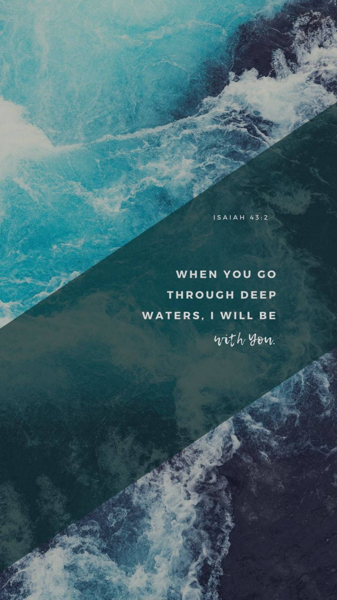 ocean wave, dark rock formation, diagonal text overlay, Full HD Phone Wallpaper