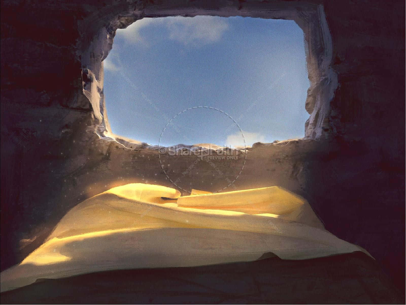 empty tomb, Jesus, sunlight, HD Desktop Wallpaper