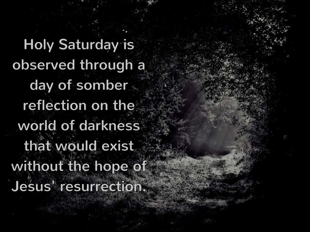 Holy Saturday, Jesus resurrection, black and white forest scene, SD Desktop Wallpaper