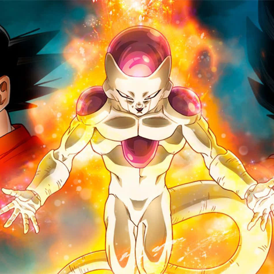 Resurrection F, golden-haired anime character, pink energy spheres, SD Desktop Wallpaper