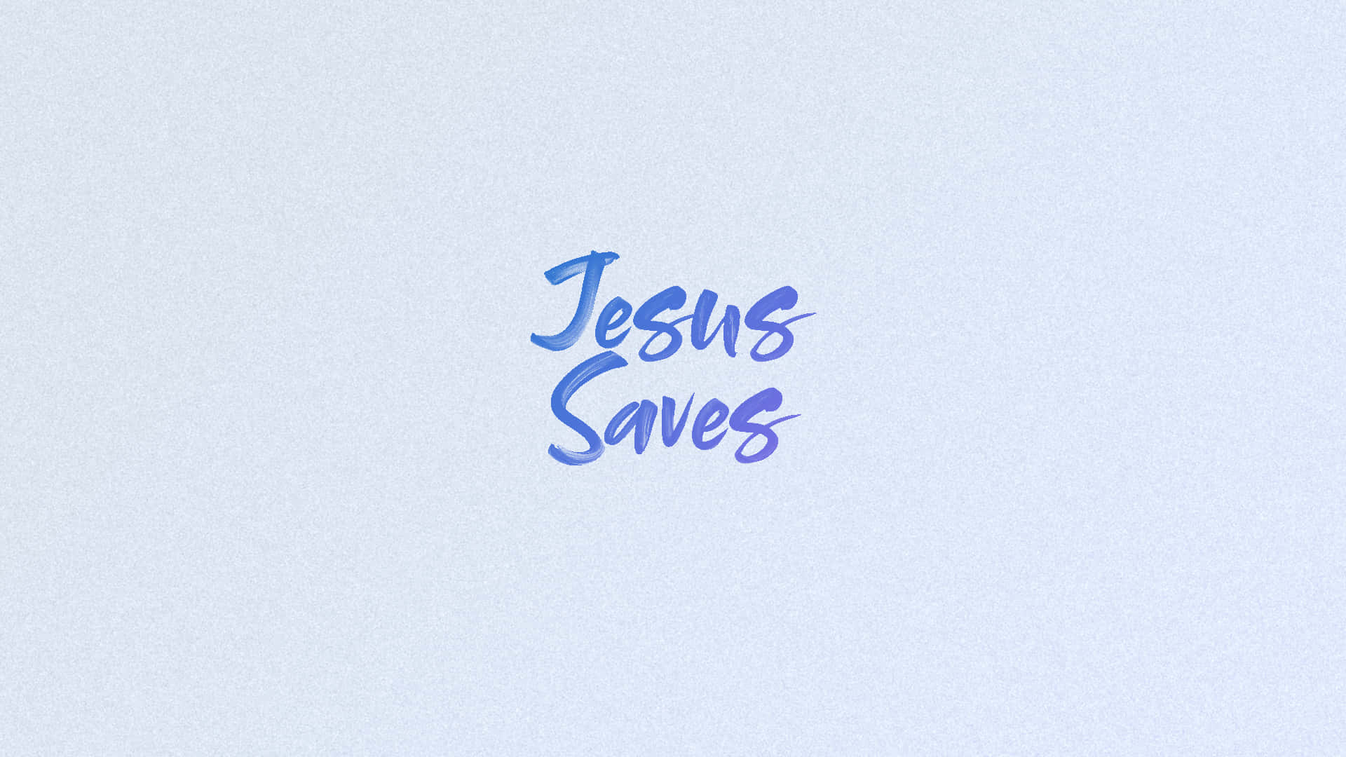 Jesus Saves, blue script, light blue background, Full HD Desktop Wallpaper