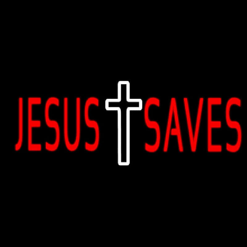 Jesus Saves, red text, white cross, SD Desktop Wallpaper