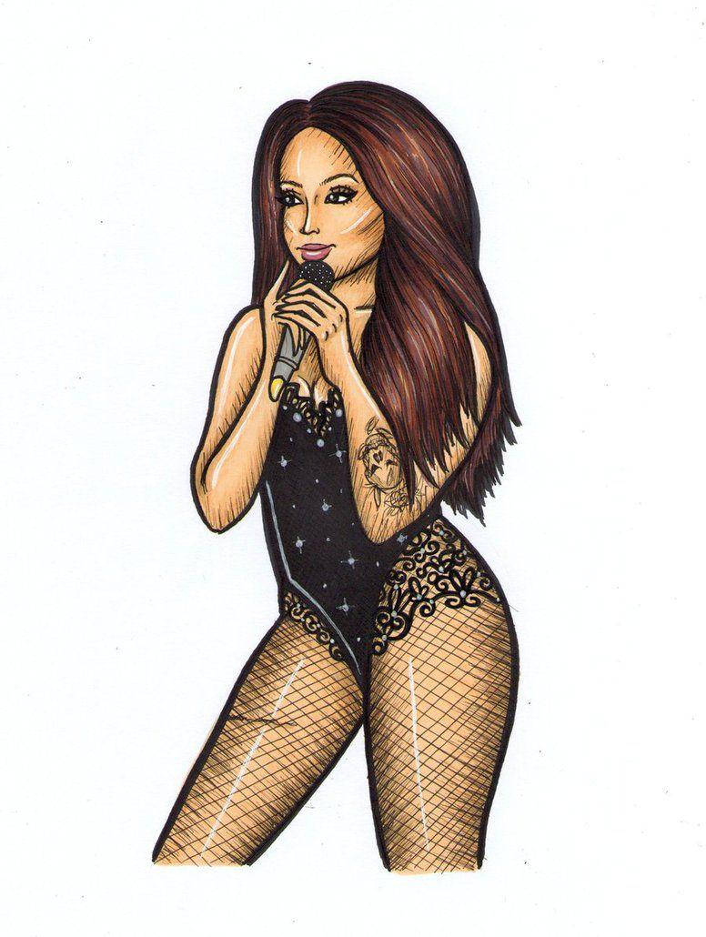Jesy Nelson, long brown hair, microphone, SD Phone Wallpaper