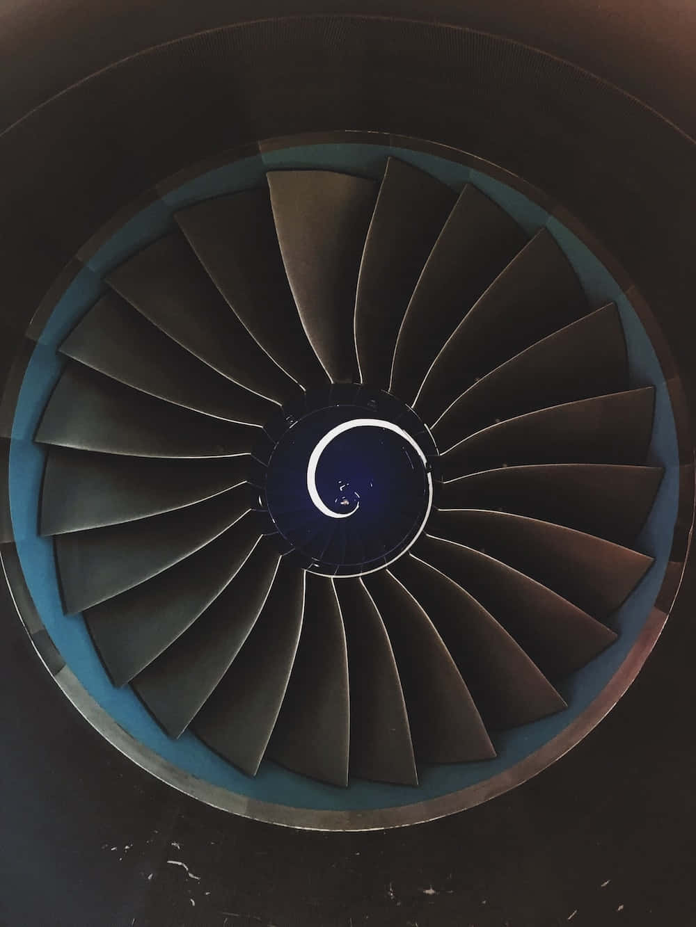 jet engine, turbine, dark blades, HD Phone Wallpaper