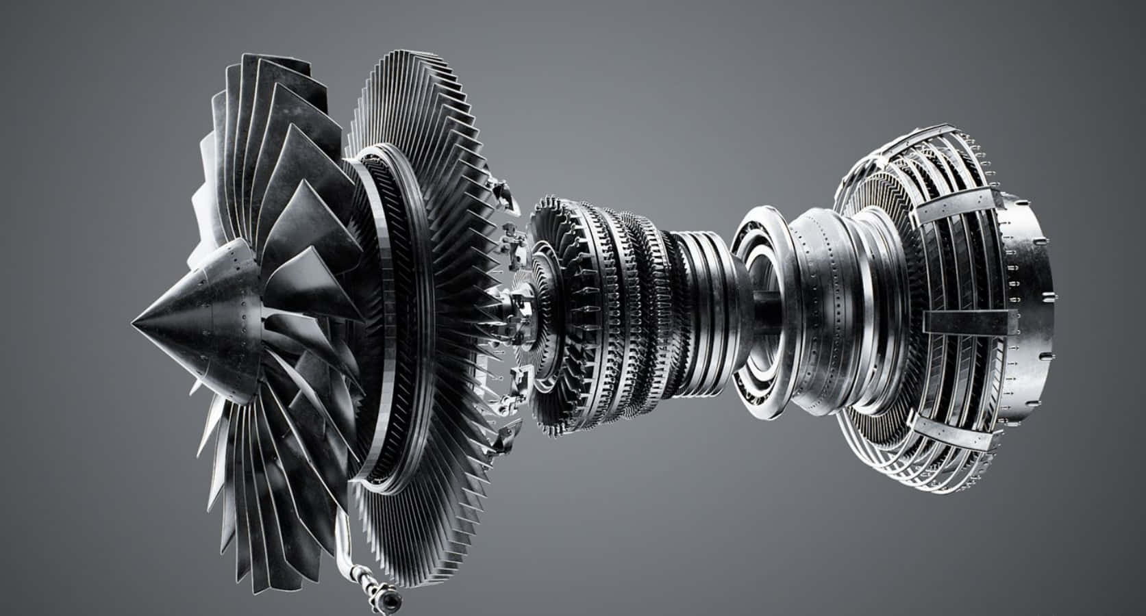 jet engine, turbine blades, combustion chambers, HD Desktop Wallpaper