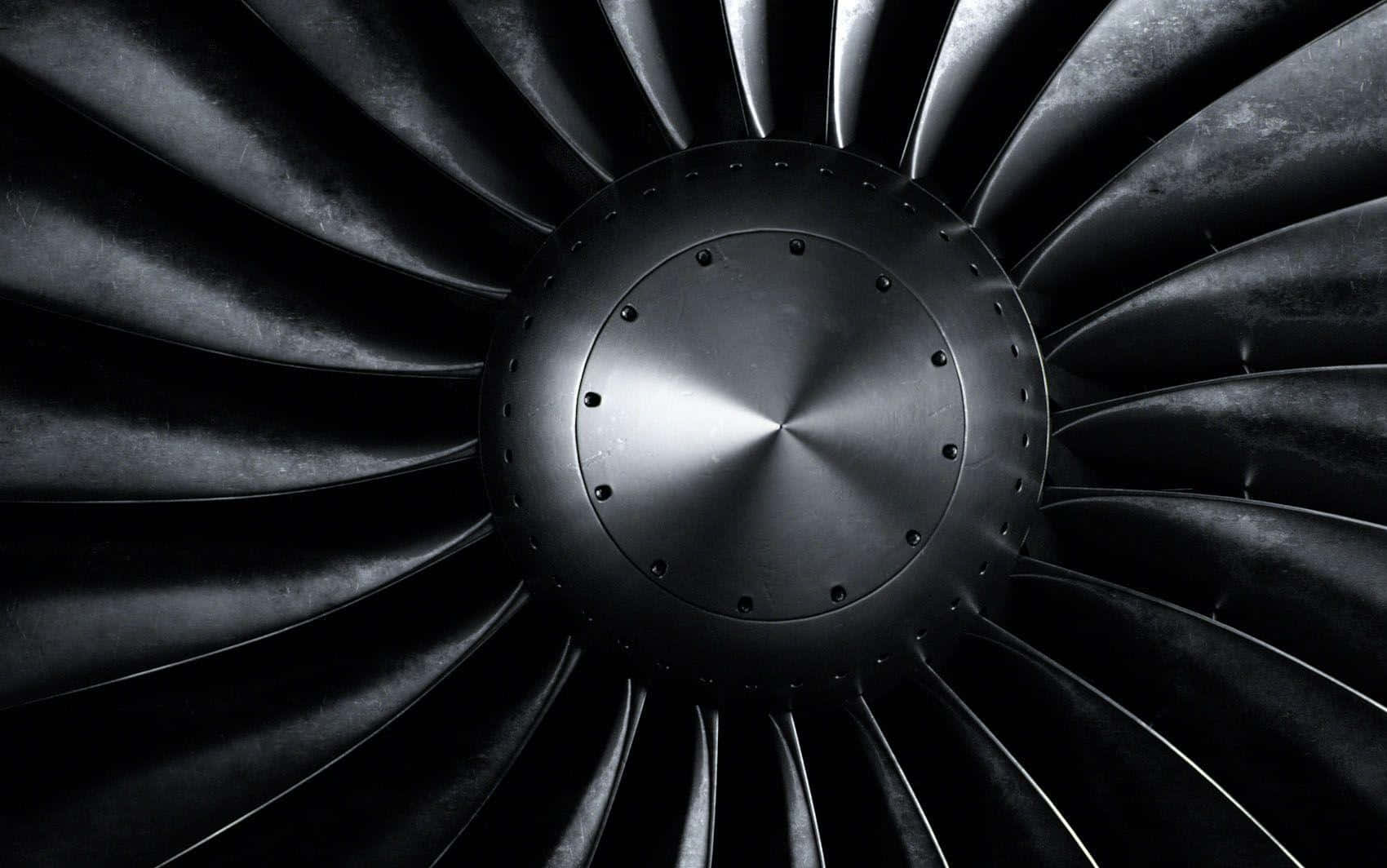 jet engine, radial blades, central hub, HD Desktop Wallpaper