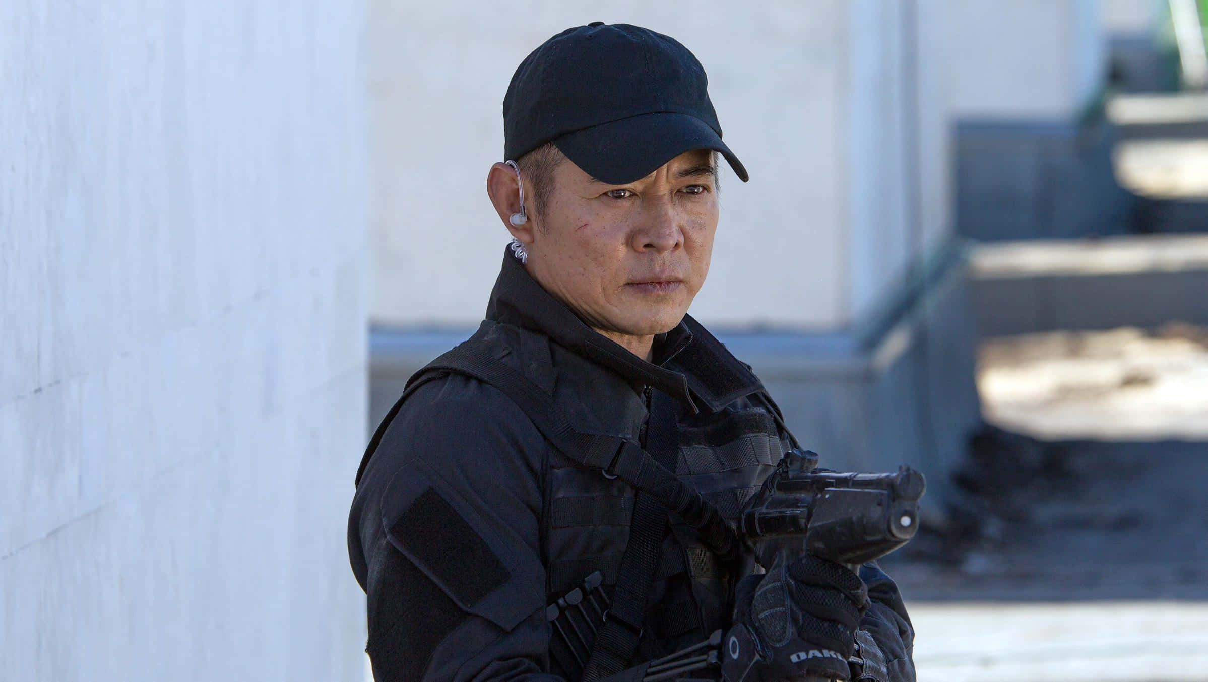 Jet Li, black tactical gear, cap, Full HD Desktop Wallpaper