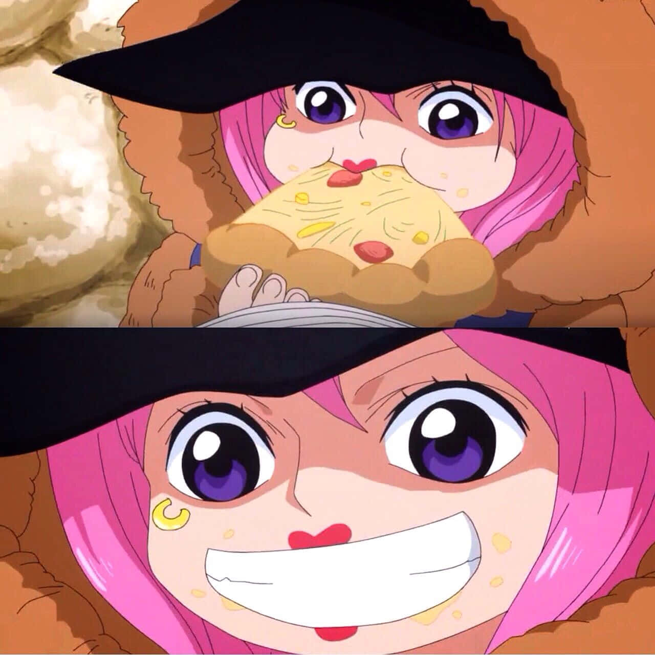 Jewelry Bonney, pink hair, purple eyes, HD Desktop Wallpaper