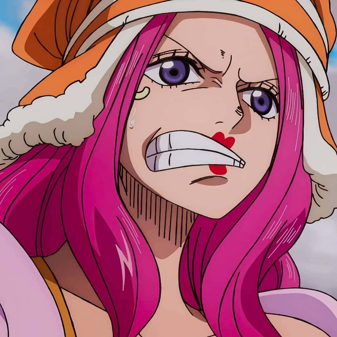 Jewelry Bonney, pink hair, purple eyes, SD Desktop Wallpaper