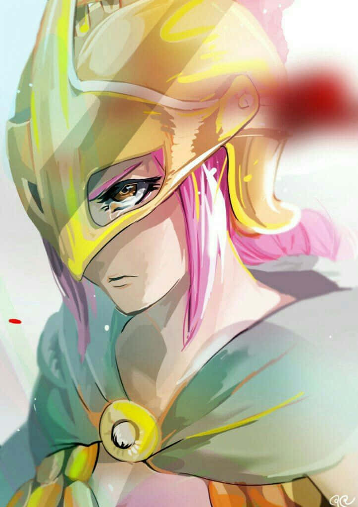 Jewelry Bonney, pink hair, golden helmet, SD Phone Wallpaper