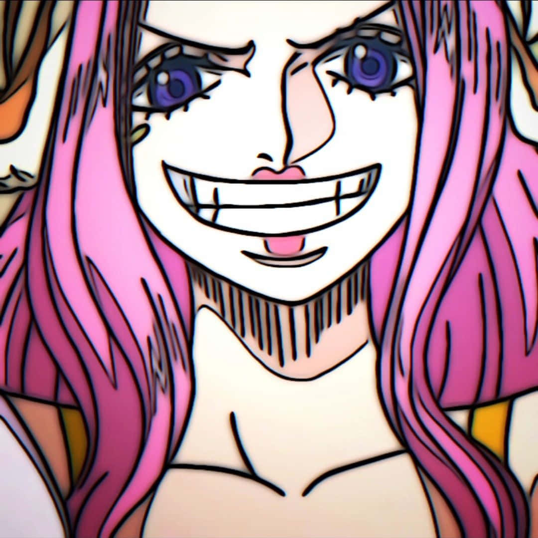 Jewelry Bonney, pink hair, purple eyes, SD Desktop Wallpaper