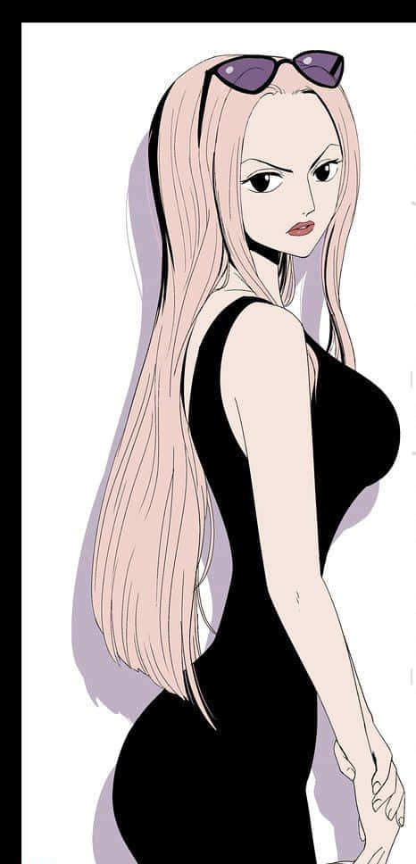 Jewelry Bonney, pink hair, purple sunglasses, SD Phone Wallpaper