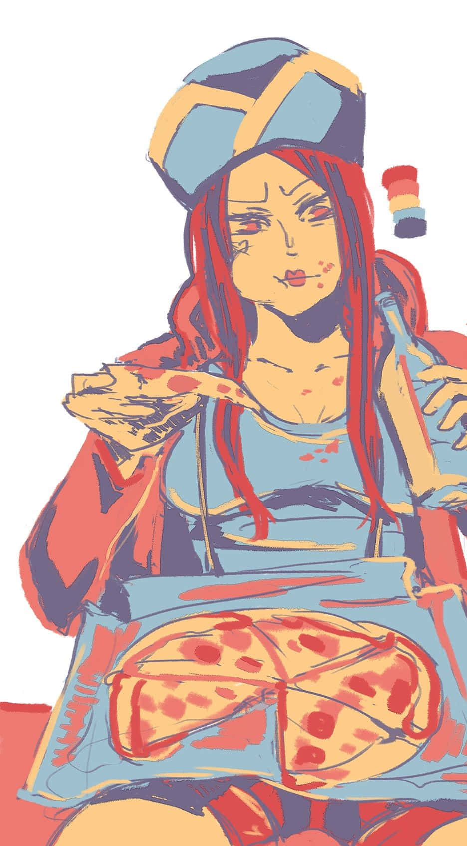 Jewelry Bonney, red hair, blue hat, HD Phone Wallpaper