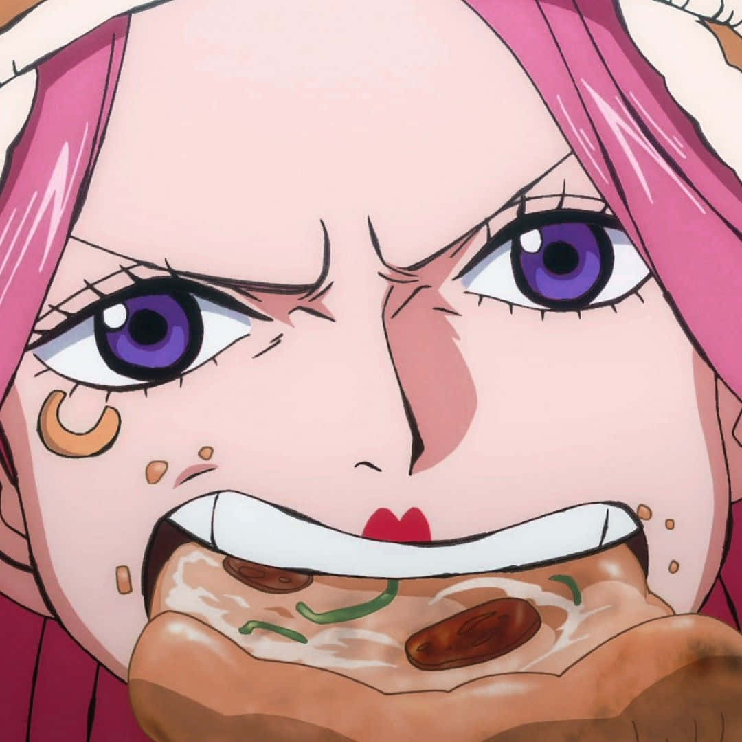 Jewelry Bonney, pink hair, purple eyes, SD Desktop Wallpaper