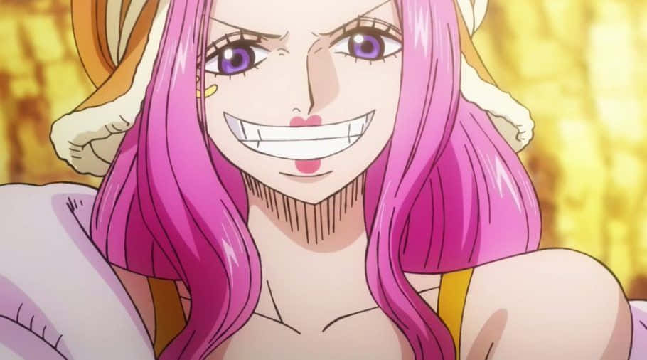 Jewelry Bonney, pink hair, purple eyes, SD Desktop Wallpaper