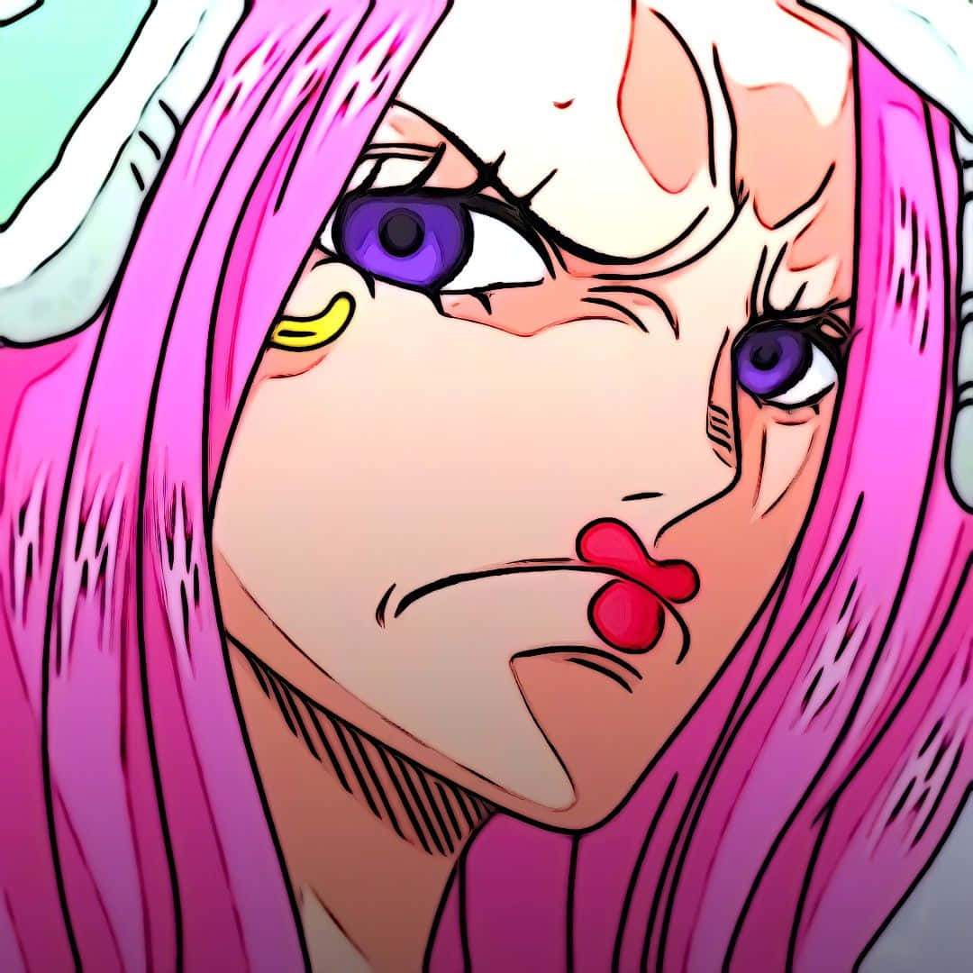 Jewelry Bonney, pink hair, purple eyes, SD Desktop Wallpaper