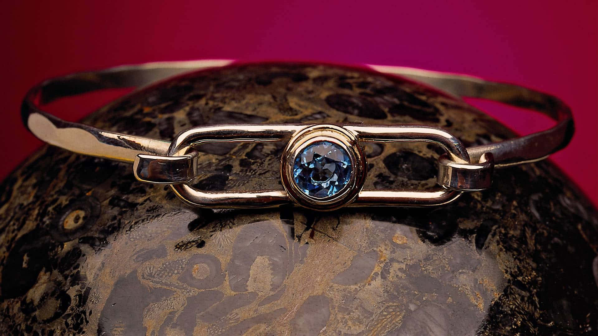 silver bangle, blue gemstone, dark marbled stone, Full HD Desktop Wallpaper