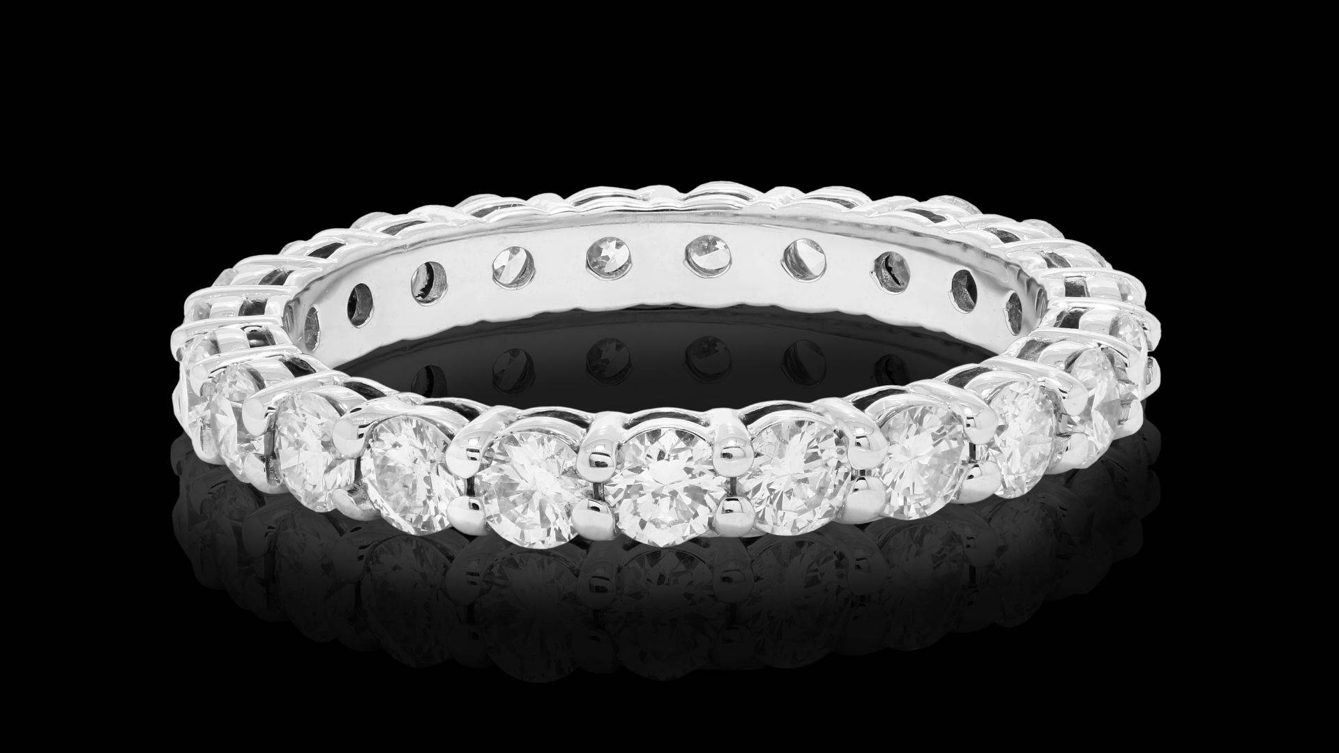 diamond band ring, diamond eternity ring, scalloped edges, Full HD Desktop Wallpaper