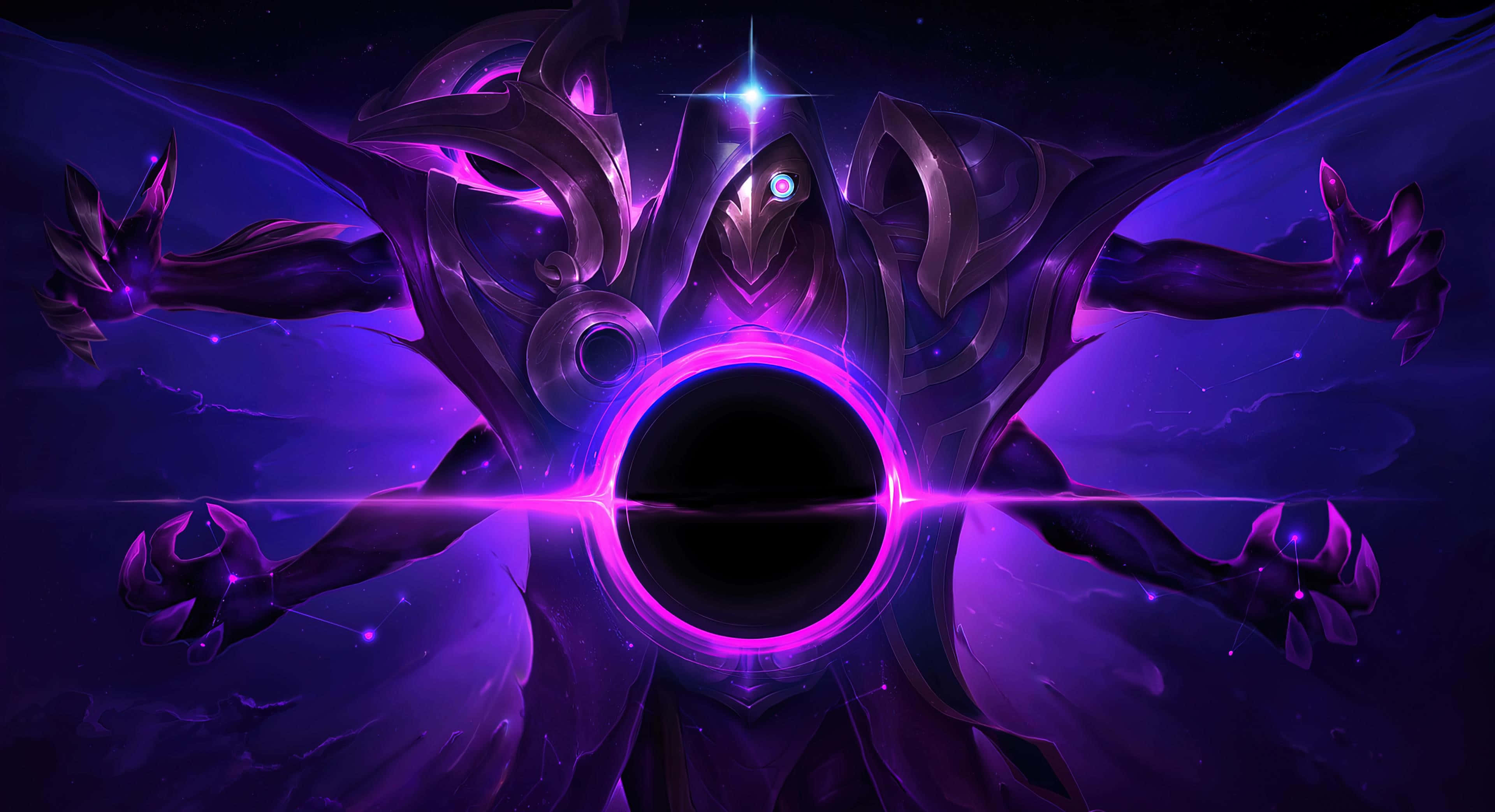Jhin, cosmic entity, six arms, 4K Desktop Wallpaper
