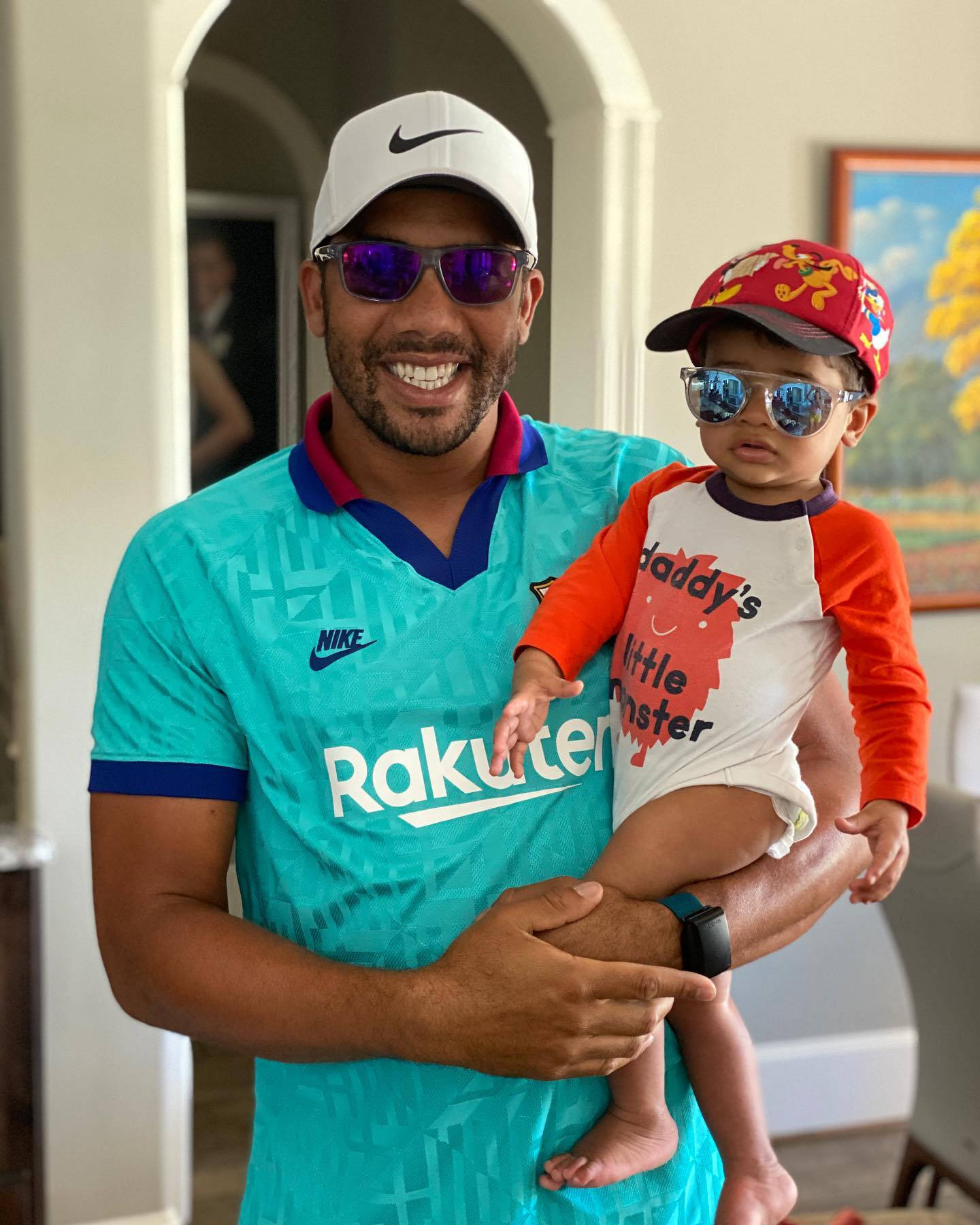 Jhonattan Vegas, teal sports jersey, toddler, HD Phone Wallpaper