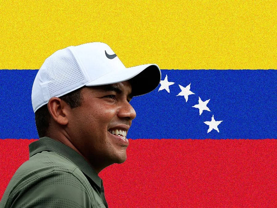 Jhonattan Vegas, white cap, vibrant Venezuelan flag, SD Desktop Wallpaper
