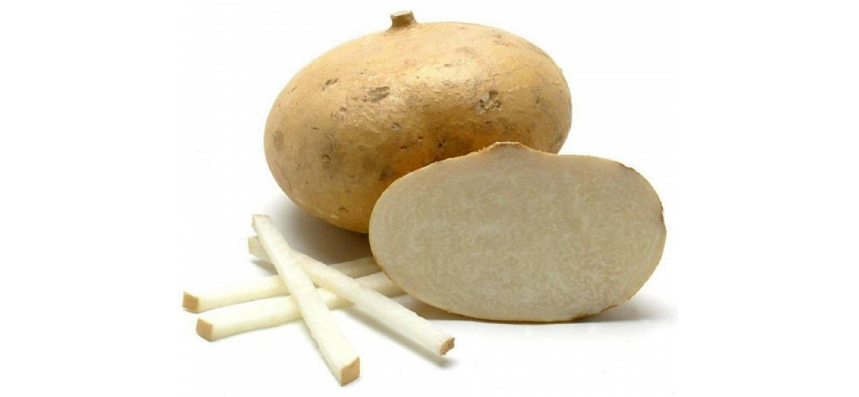 jicama, thin strips, sliced half, 2K Desktop Wallpaper