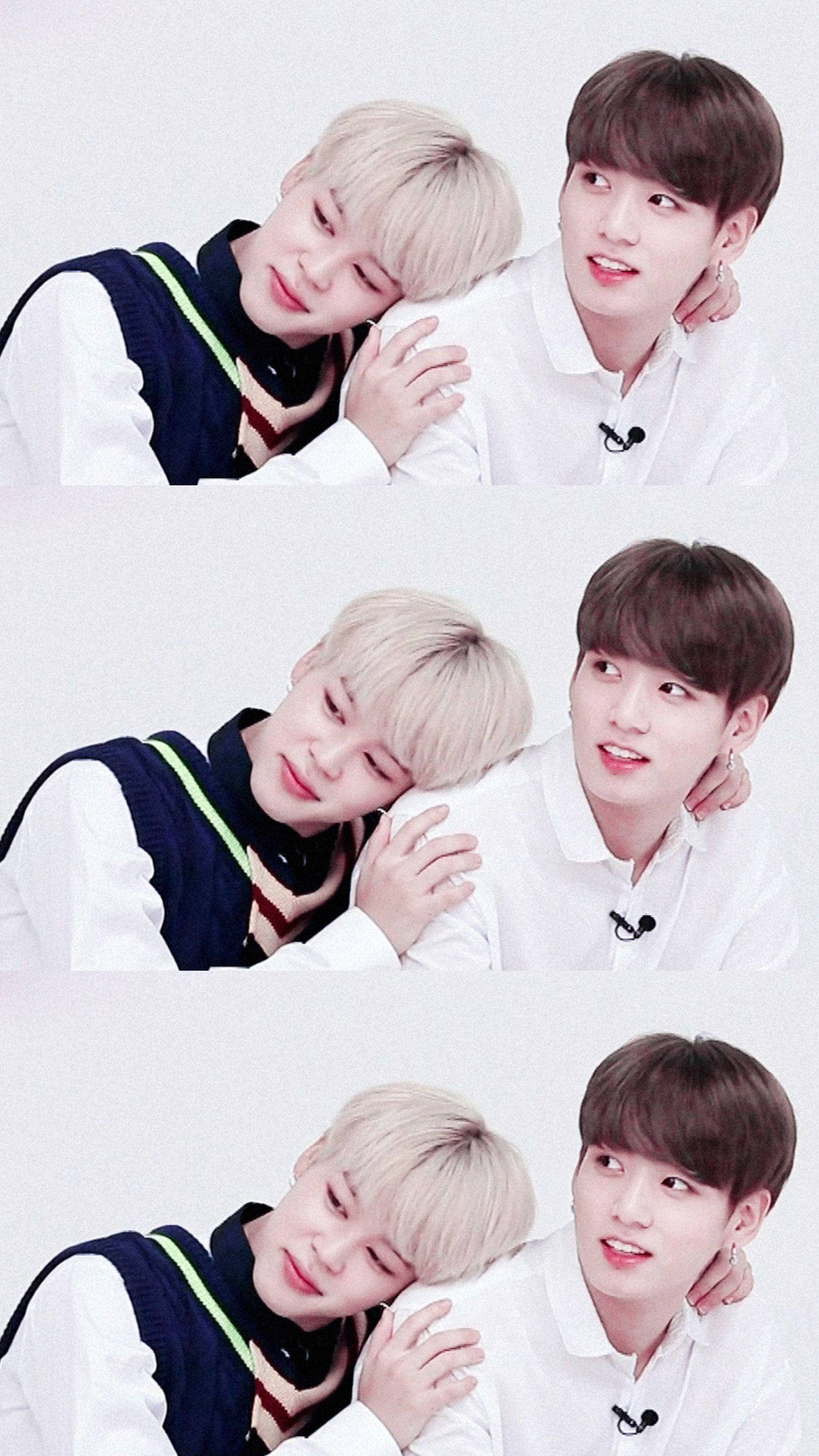 Jikook, white shirts, navy vest, 2K Phone Wallpaper