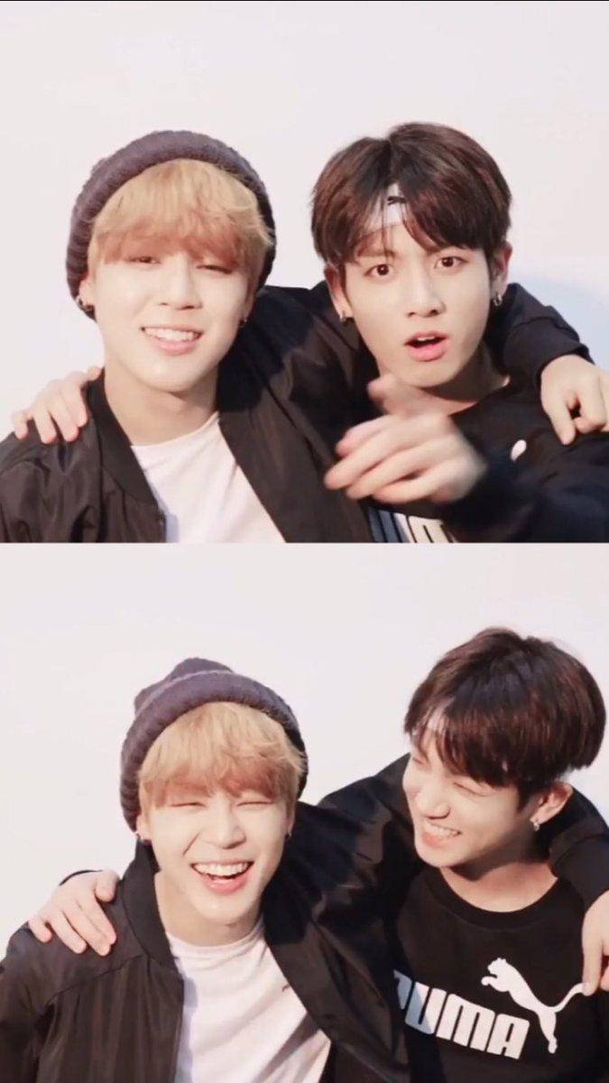 Jikook, black shirt, collage, SD Phone Wallpaper