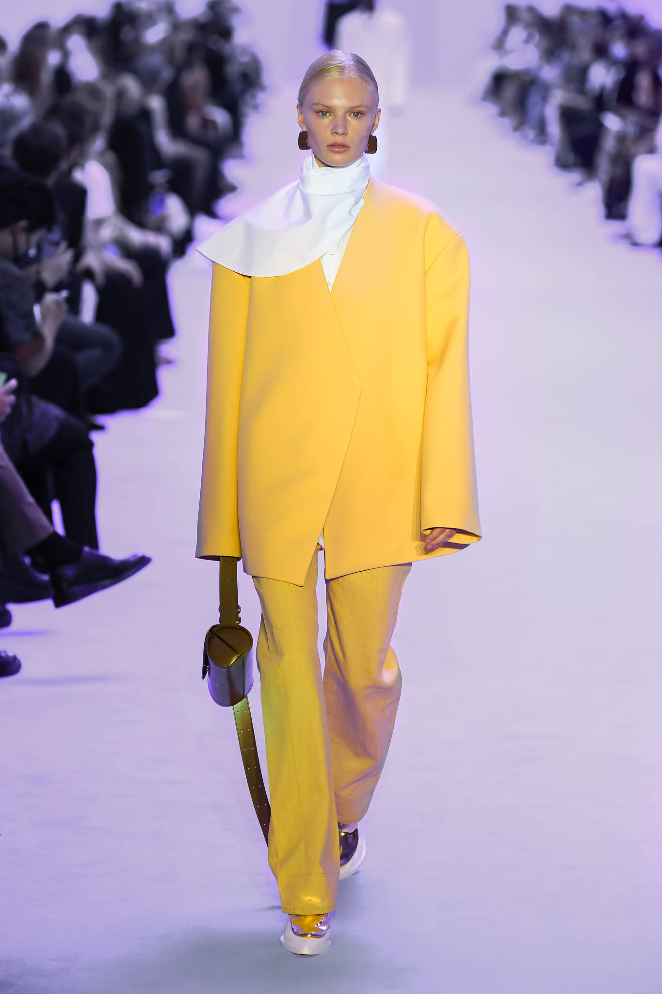 Jil Sander, yellow, long sleeves, Full HD Phone Wallpaper