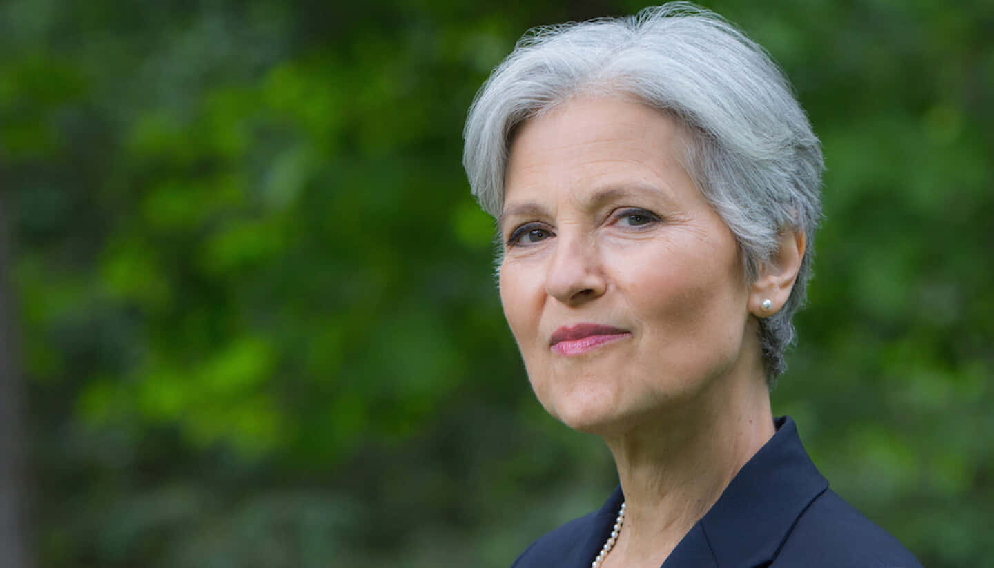 Jill Stein, silver hair, lush green foliage, HD Desktop Wallpaper