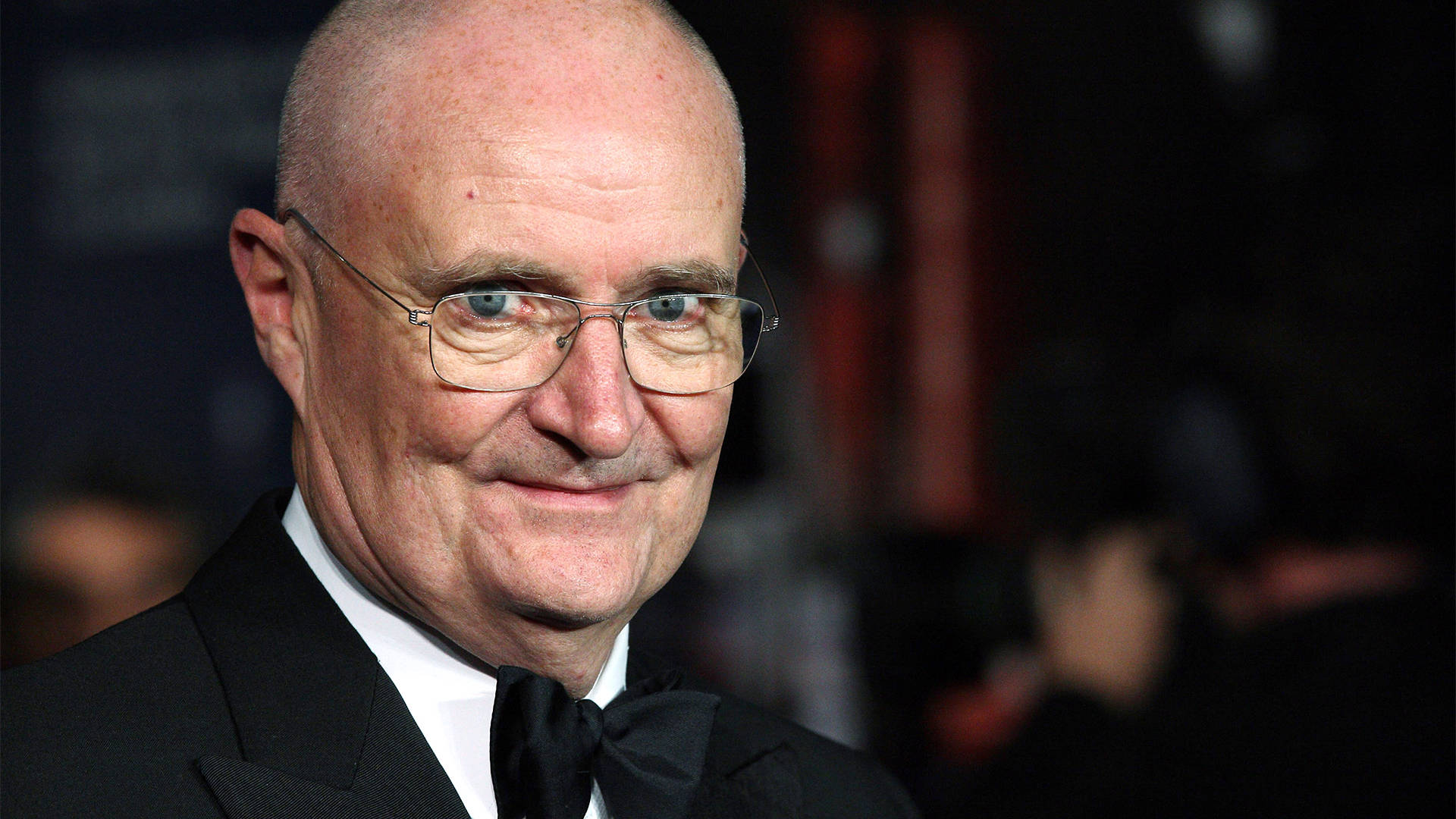 Jim Broadbent, bald, glasses, Full HD Desktop Wallpaper