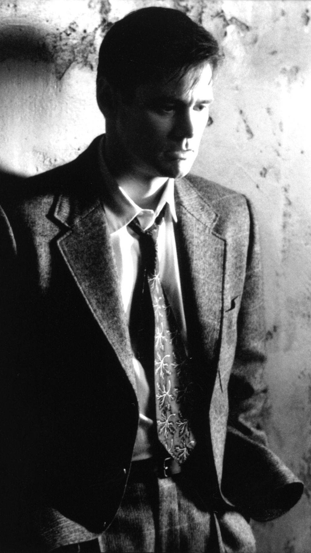 Jim Carrey, textured suit, patterned tie, Full HD Phone Wallpaper