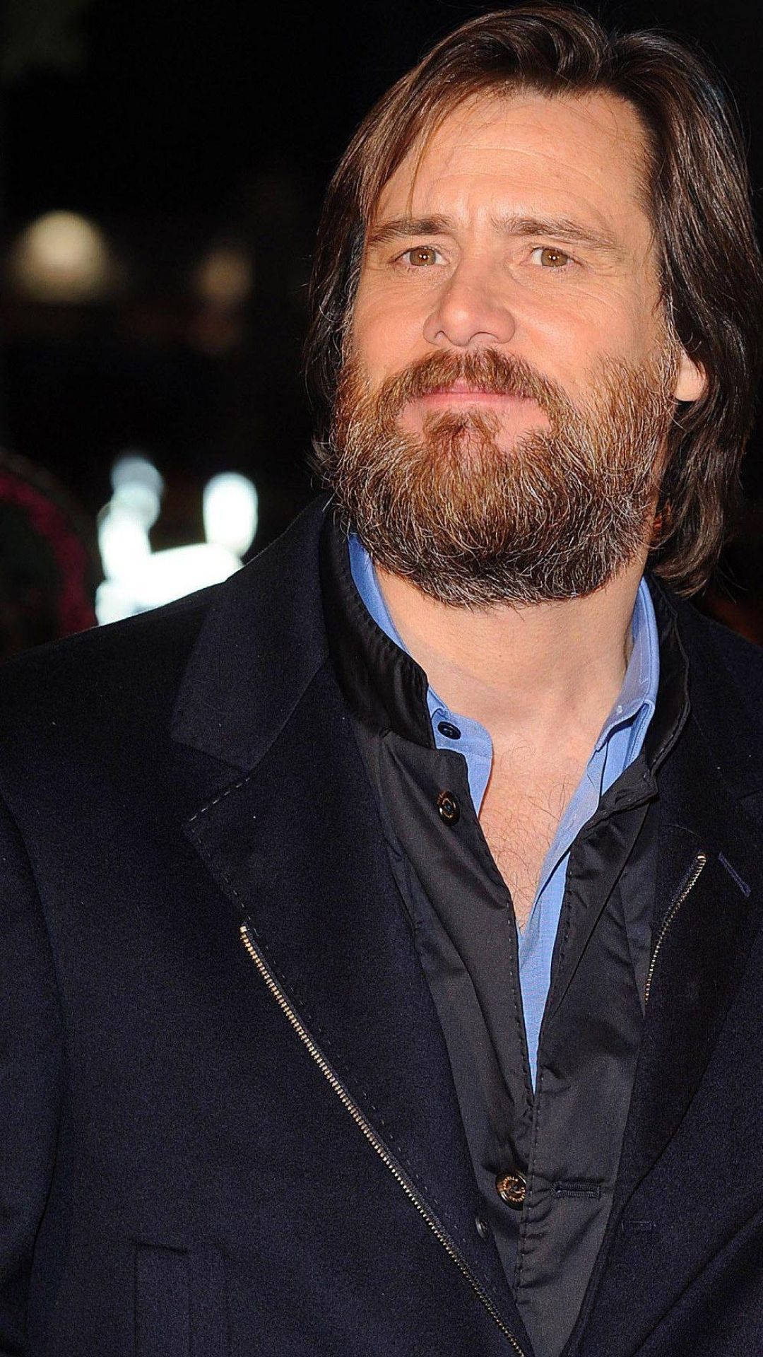 Jim Carrey, Canadian-American Actor, full beard, Full HD Phone Wallpaper