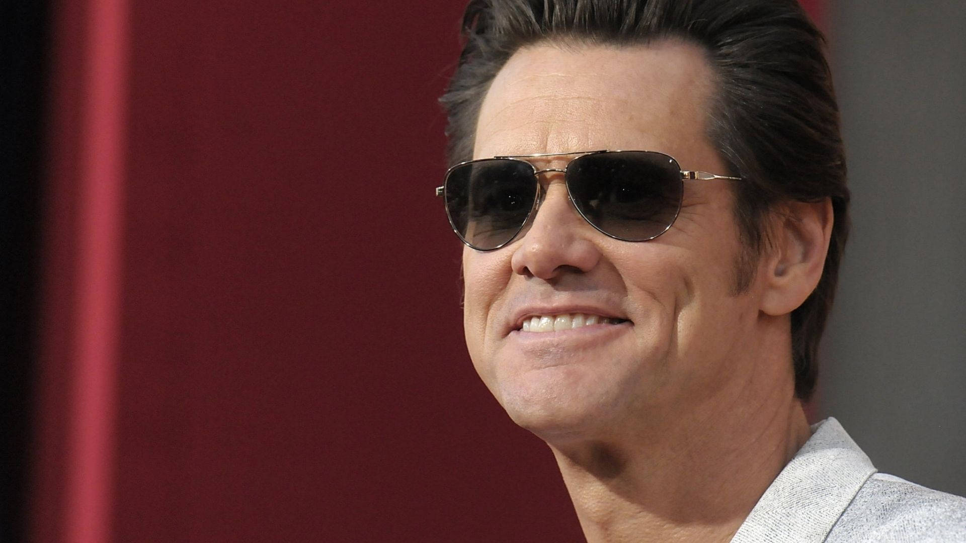 Jim Carrey, aviator sunglasses, dark hair, Full HD Desktop Wallpaper