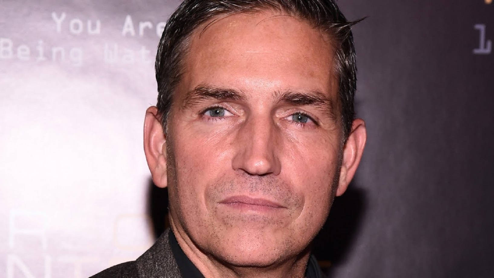 Jim Caviezel, gray hair, blue eyes, HD Desktop Wallpaper