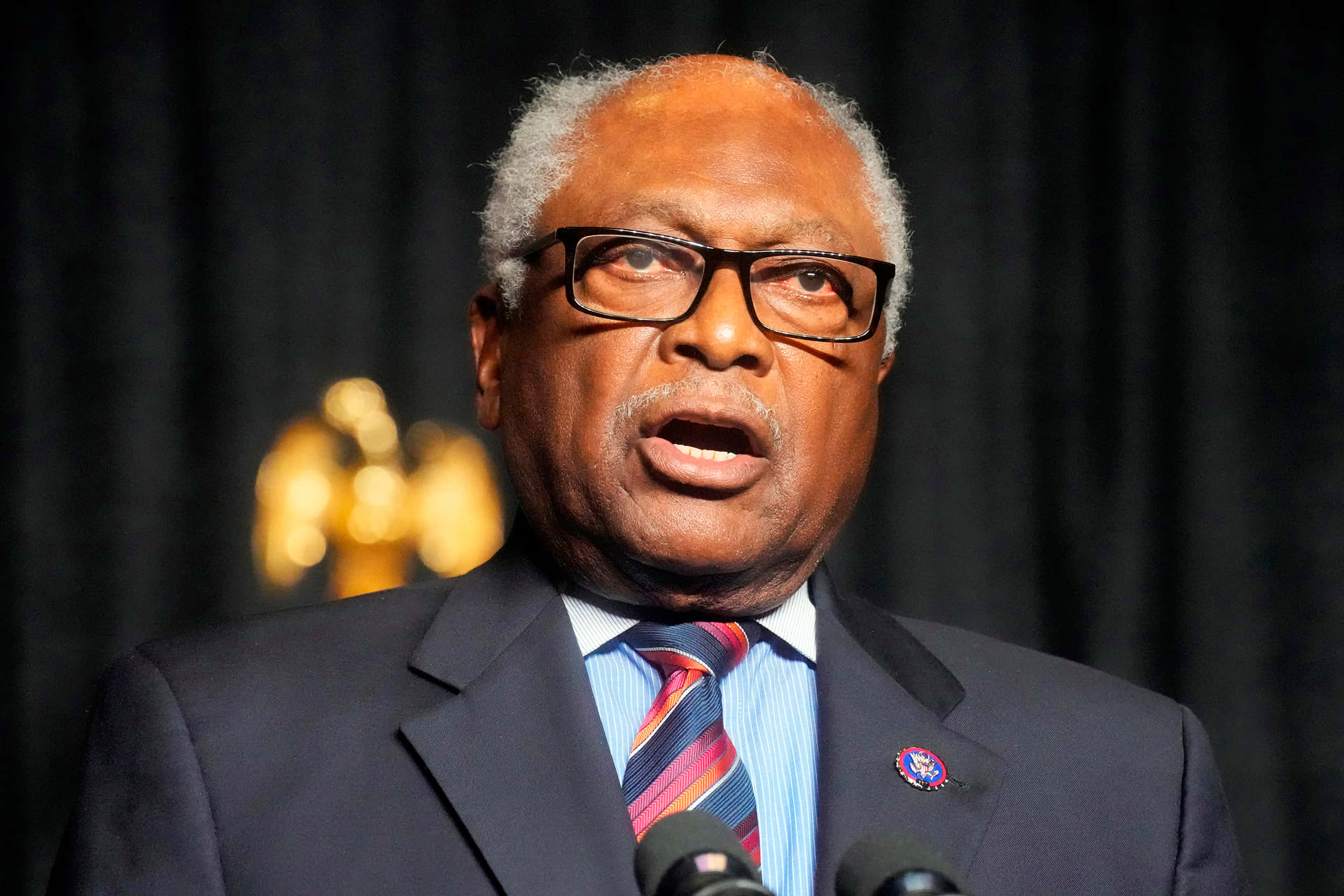 Jim Clyburn, suit, glasses, Full HD Desktop Wallpaper