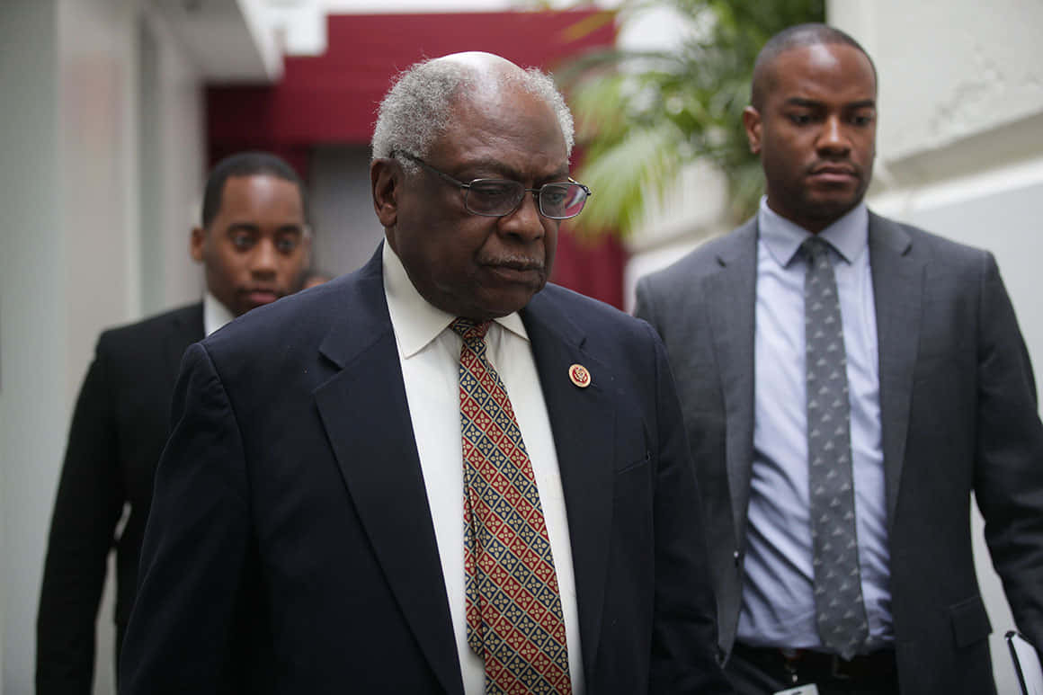 Jim Clyburn, dark suit, patterned tie, SD Desktop Wallpaper