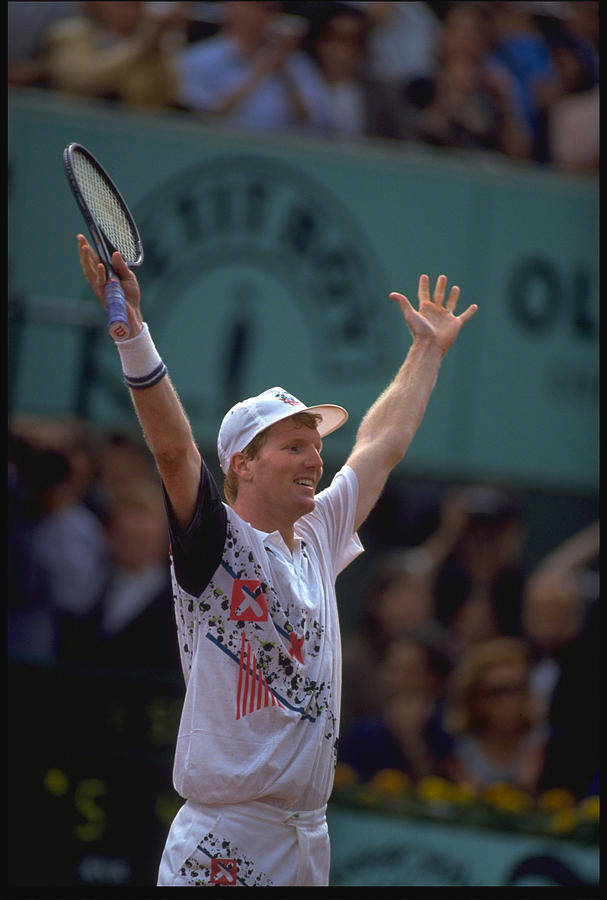 Jim Courier, tennis victory, clay court, SD Phone Wallpaper