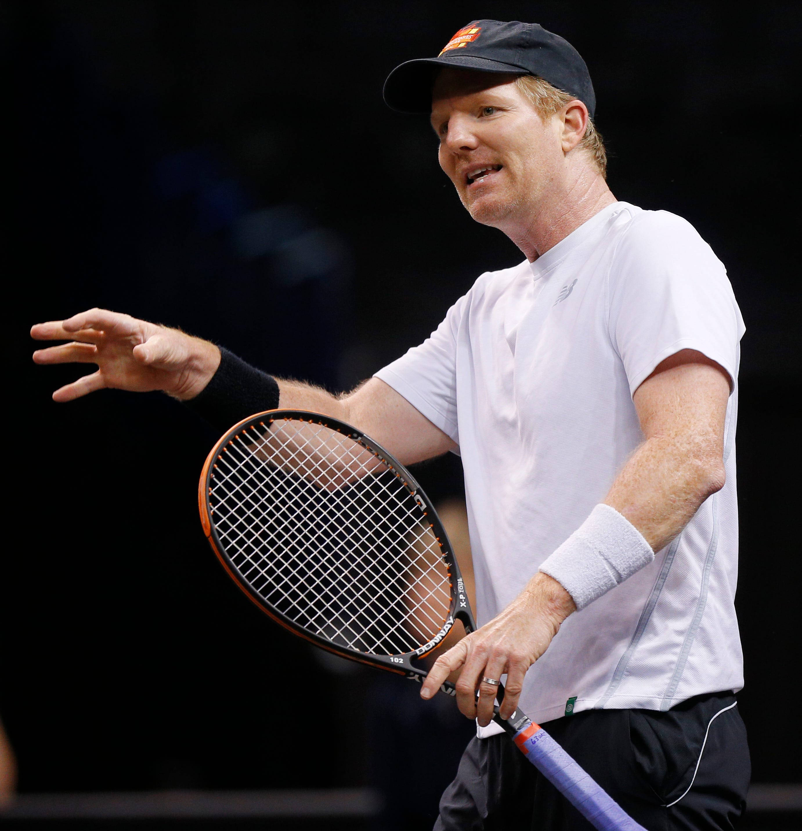 Jim Courier, tennis player, white shirt, 2K Phone Wallpaper